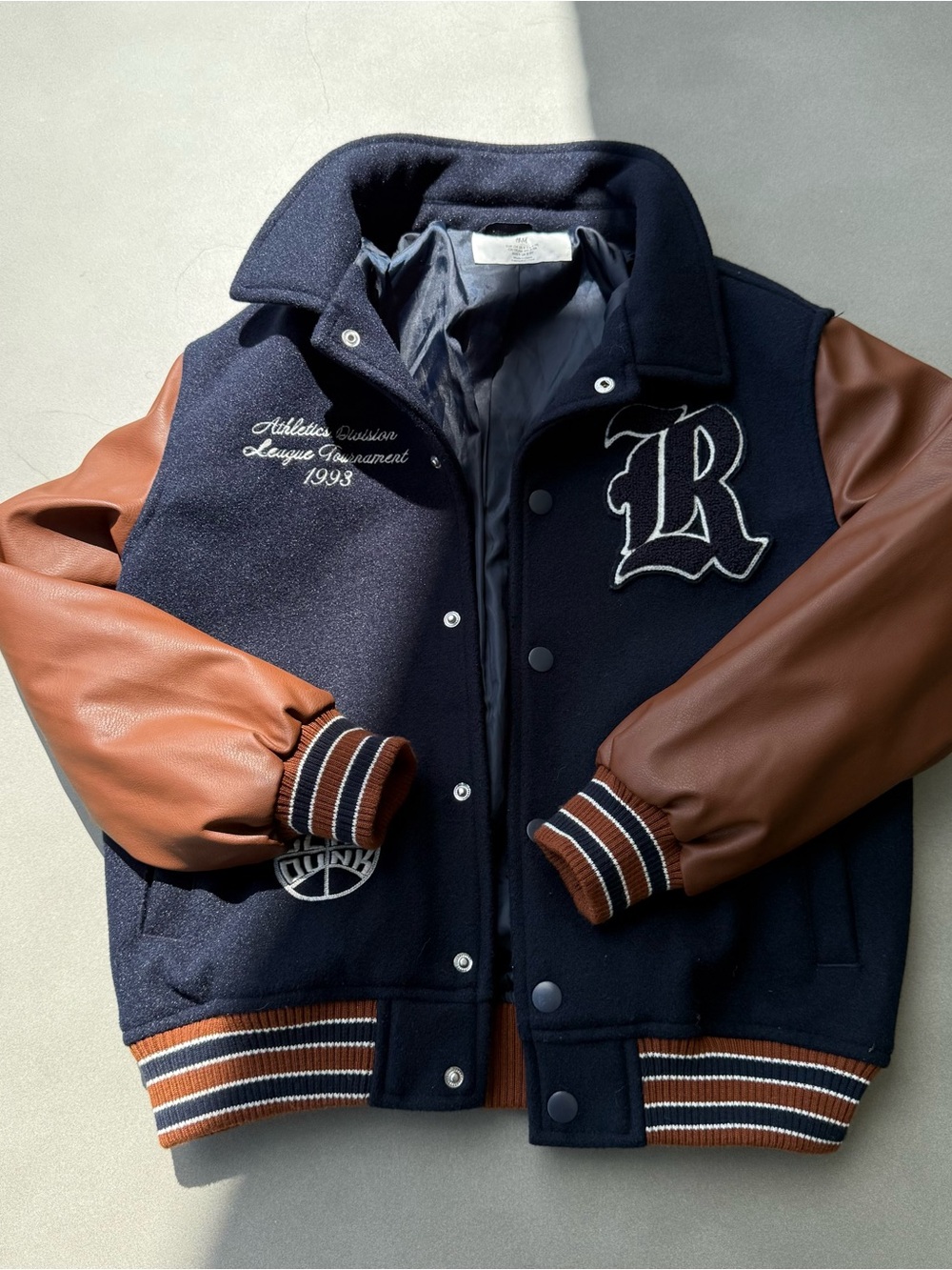 H&M Boys Motif-detail Basketball Jacket